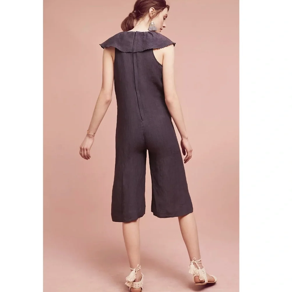 Anthropologie | Cascada Linen-Blend Jumpsuit by Maria Stanley NWOT | Size S - Picture 3 of 7